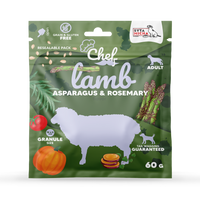 PRÓBKA Crocchette per cani Agnello, asparagi e rosmarino 60g