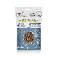 Gyöngytyúkos tréningfalatok kutyáknak, 80g