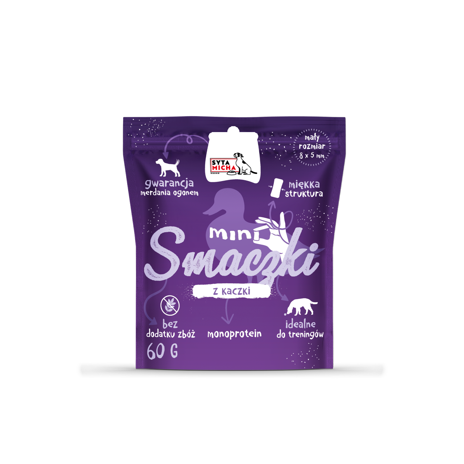 Mini jutalomfalatok kutyáknak kacsából 60g
