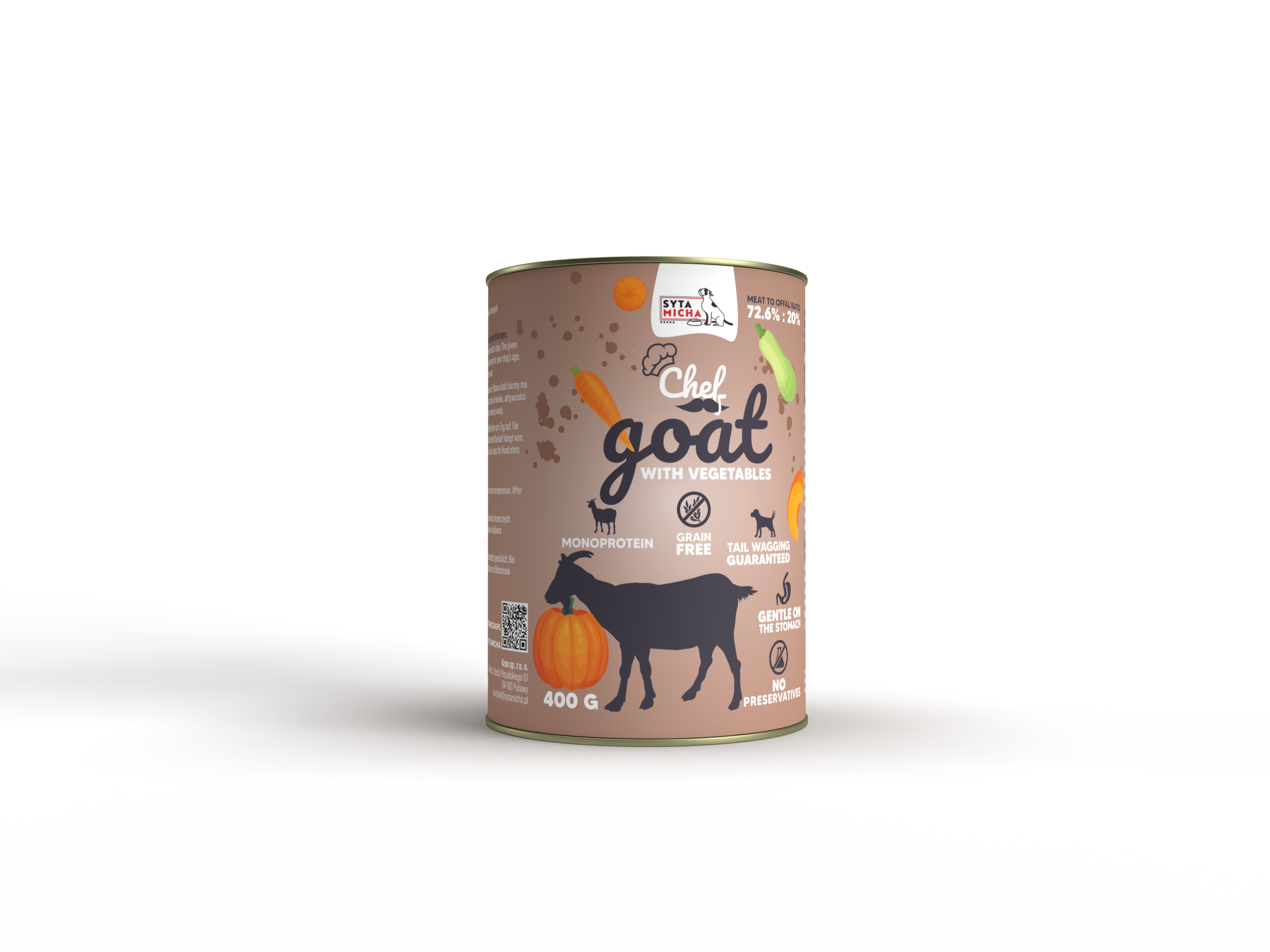 Mokra karma per cani Koza con verdure 400g