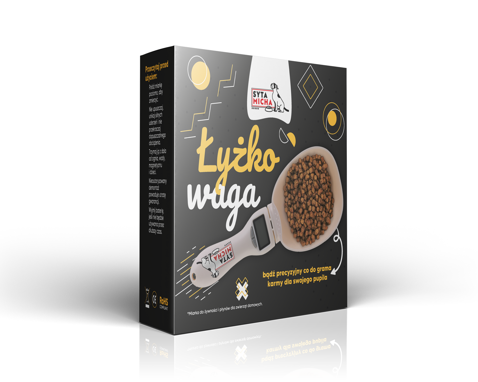 Łyżko-waga per cibo per cani