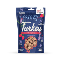 Snack liofilizzati per cani Tacchino con lamponi FREEZY 40g