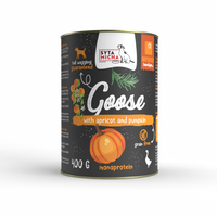 Karma mokra dla psa gęś z morelami i dynią 400g