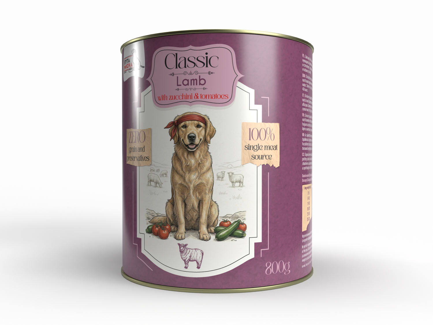 Classic jagnięcina z cukinią 800g