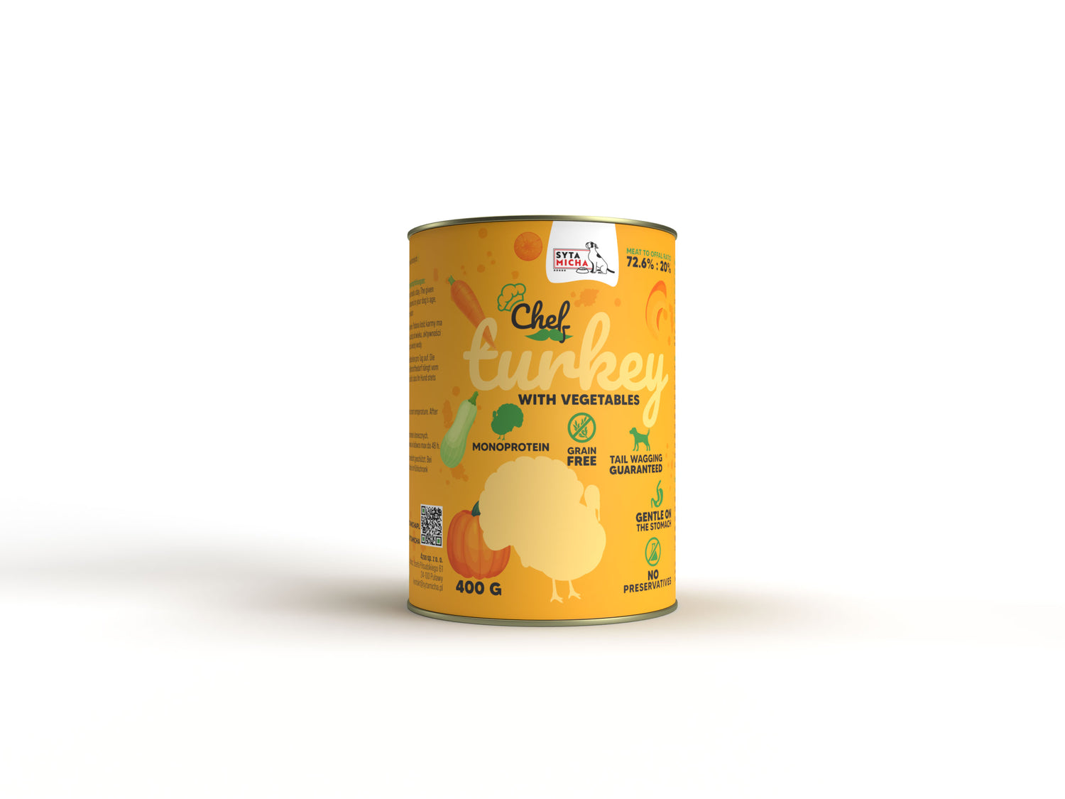 Nedves kutyaeledel pulykahússal és zöldségekkel 400g