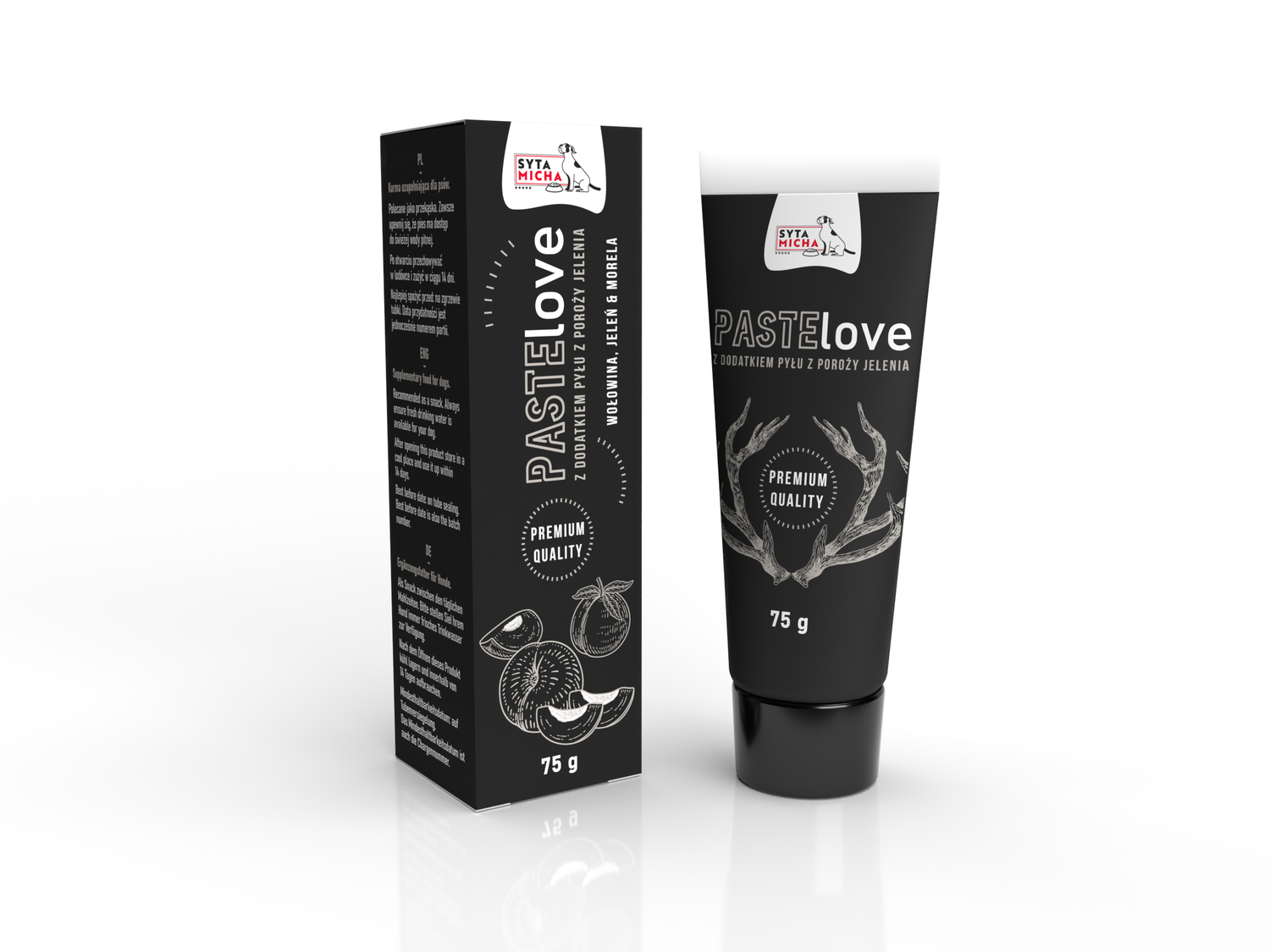 PasteLOVE - pasta di carne Manzo con cervo e albicocca 75g